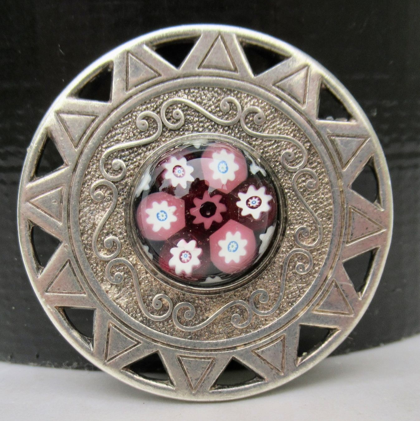 Broches & Aiguilles: Millefiori Brosche Silber – D'occasion à Bern par Colligentes
