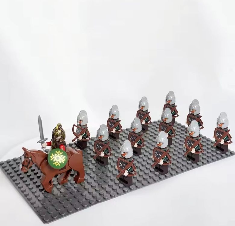 13 pièces château chevalier Rohan Azog Orcs demi-bête (Neu und ...
