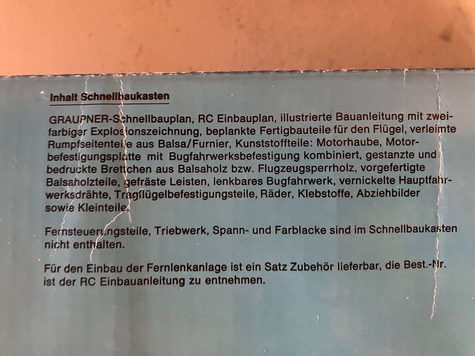 Graupner Modellismo RC: Graupner RC Flugmodell Maxi Spannweite 1600mm – Usato da Rüegsauschachen venduto da limek 2