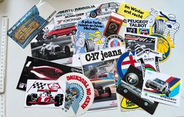 Auto Thema Aufkleber diverse Marken, Reifen/ Konvolut