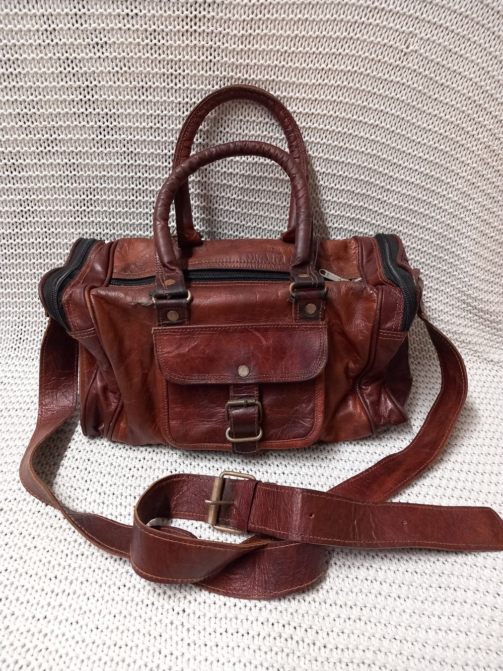 Borse: Gusti Ledertasche, echtes Leder, Vintage – Usato da Merligen venduto da muss_haben