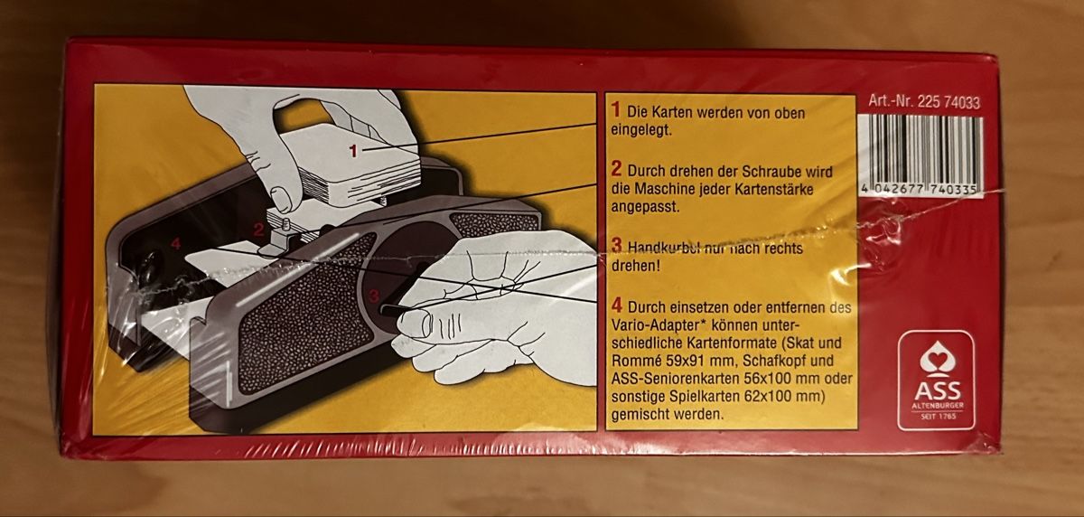 Machines à sous: Kartenmischer Vario – Neuf avec emballage d'origine à Full-Reuenthal par xeneya 2
