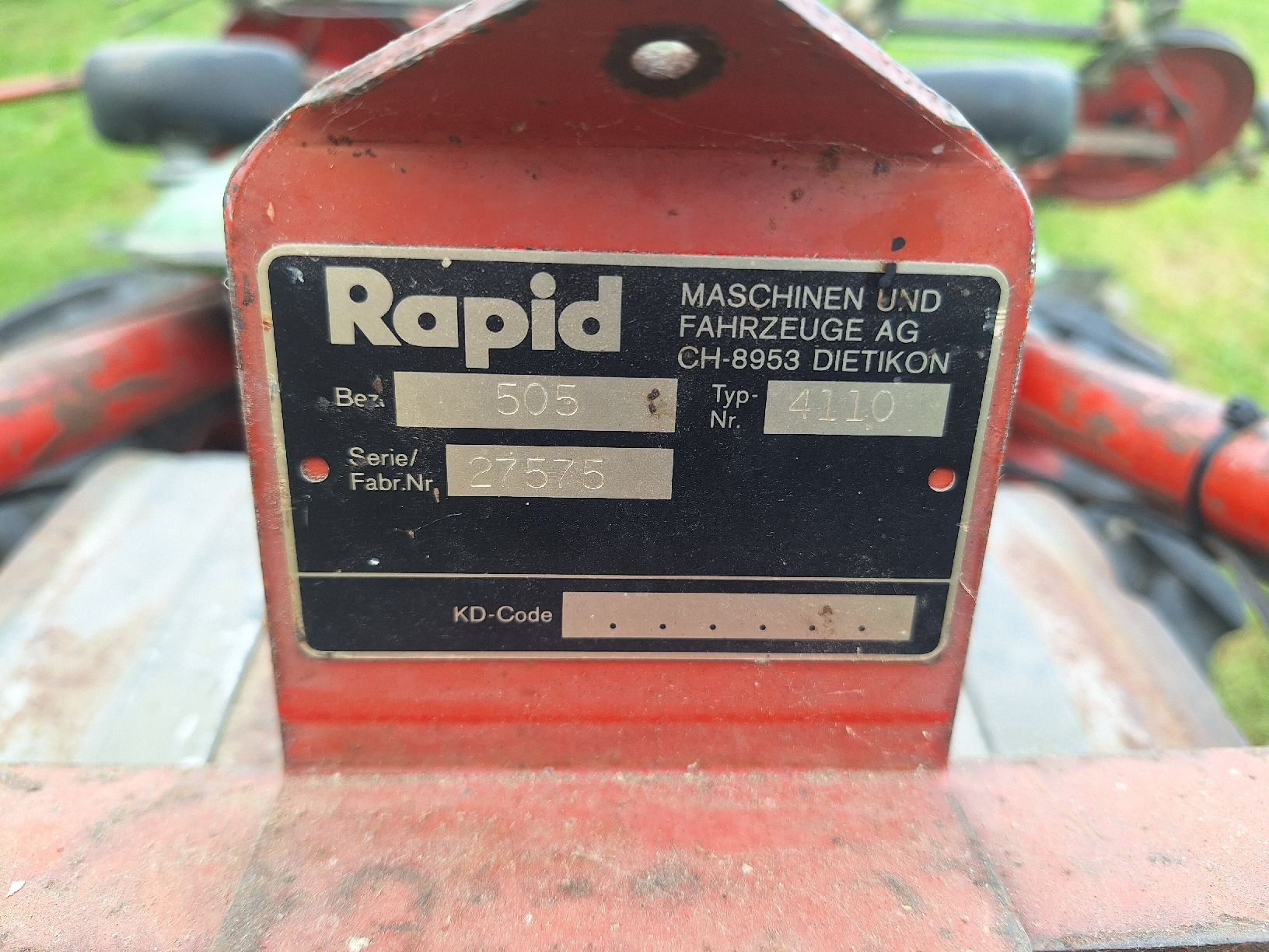Rapid Tutte le macchine: Rapid 505 mit Bandeingraser – Usato da Grabserberg venduto da UrsG91 4