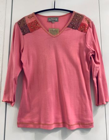 NEU: Rosa/pink; indisch, Baumwoll/Shirt Boom Baba; NP: 39.-