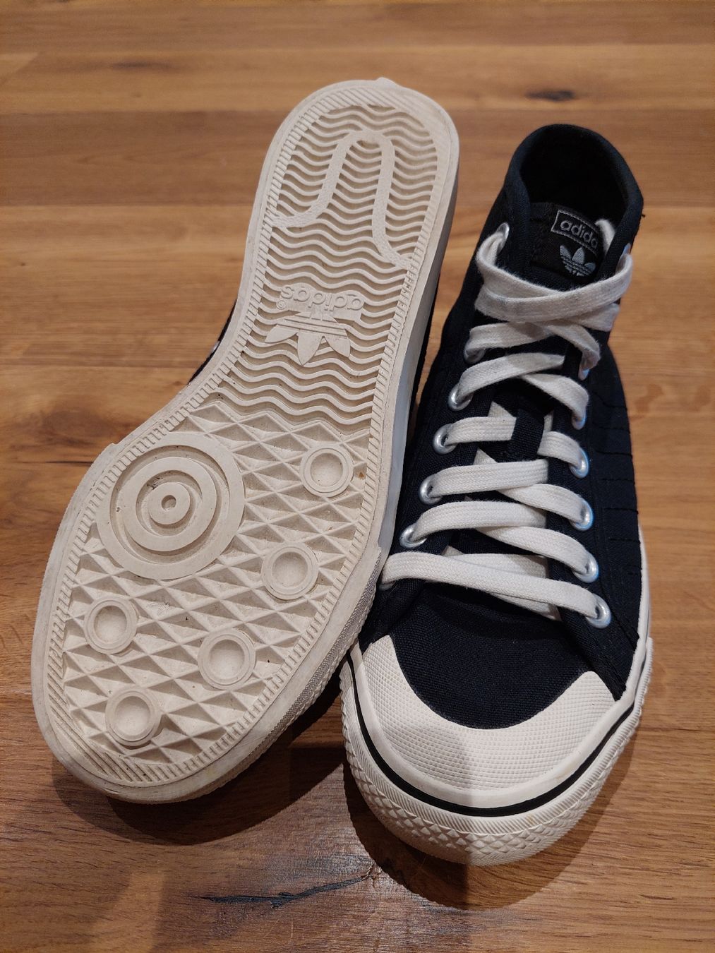 Adidas Herrenschuhe: Adidas Sneaker NIZZA, schwarz, Gr. 38 – Gebraucht aus Schenkon von rausausdemhaus 2