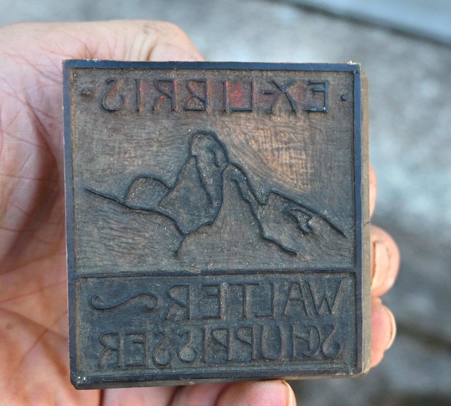 Timbri: antiker Exlibris Holzstempel BERG – Usato da Pfaffhausen venduto da mono_rec 5