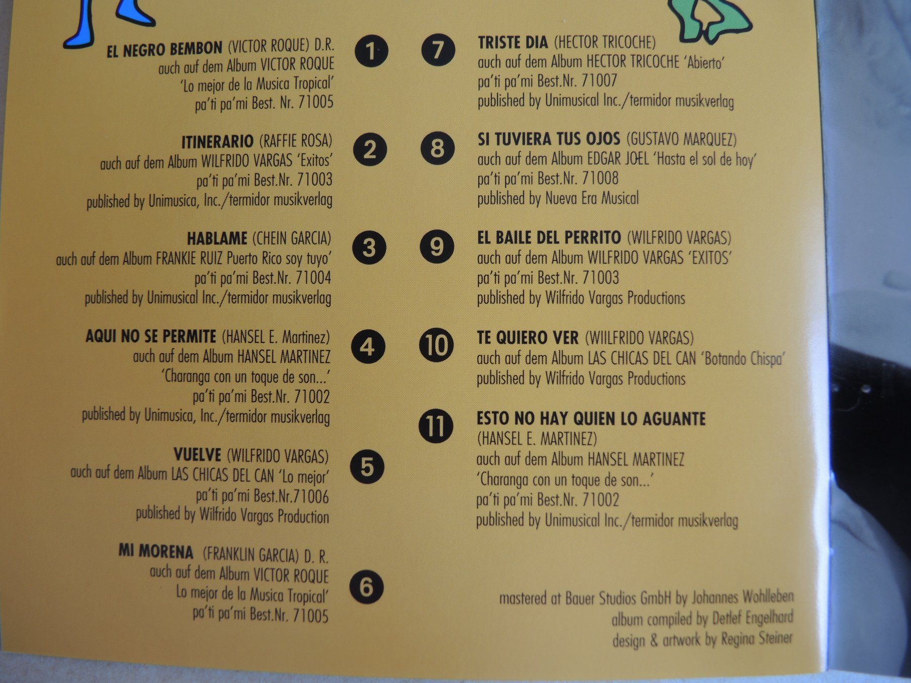 CD: Merengue Y Salsa en la calle 8 - CD – Usato da Rorschach venduto da maeck8 4
