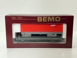Bemo 2267 107 RhB K - w 7507 Niederbordwagen beladen
