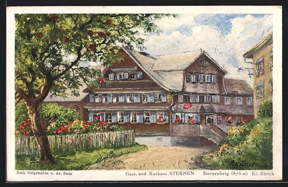 Cartoline postali: Sternenberg, Gast- und Kurhaus Sternen – Usato da Berlin venduto da bartko-reher
