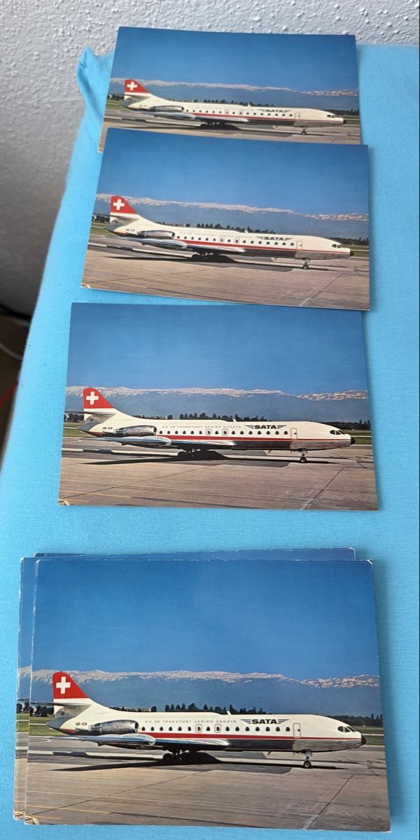 Cartes postales: 18 StückAnsichtskarten  SATA Super Caravelle , ungebraucht – Neuf (Voir description) à Libingen par Wisli