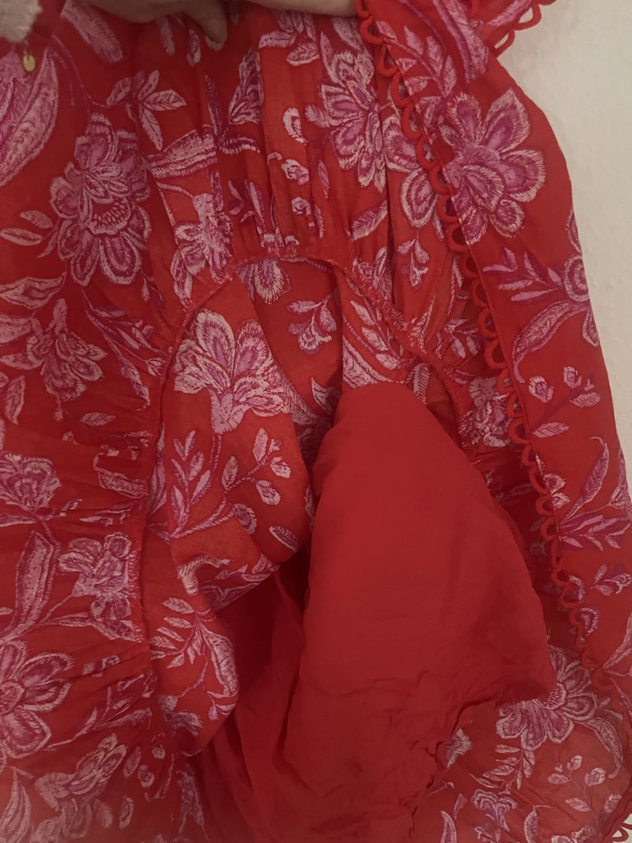 Vestiti: Rotes Kleid, S, Baumwolle – Nuovo (secondo la descrizione) da Zürich venduto da fra.wi 3