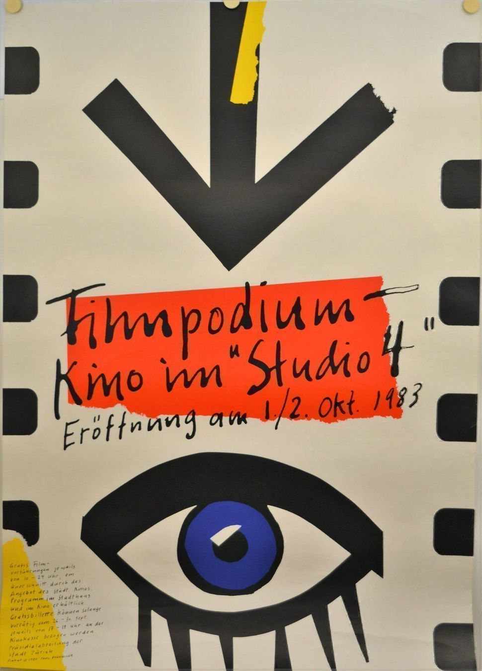 Foto & Immagini: Plakat Filmpodium Kino "Studio 4" 1983 – Usato da Zürich venduto da Simmenf