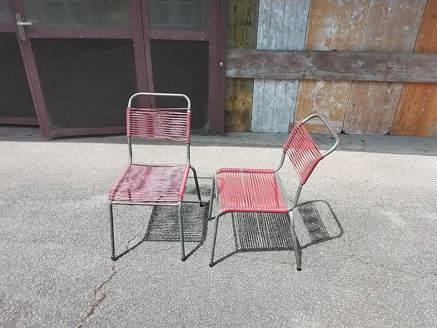 Sedie: 2er Set rote Spagetti Stühle – Usato da Stadel venduto da Nwt