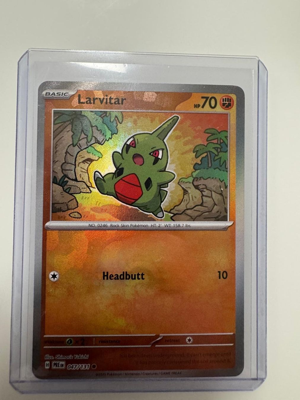 Pokémon Carte collezionabili: Larvitar | Masterball | PRE 047/131 | EN – Usato da Spreitenbach venduto da Snacky96
