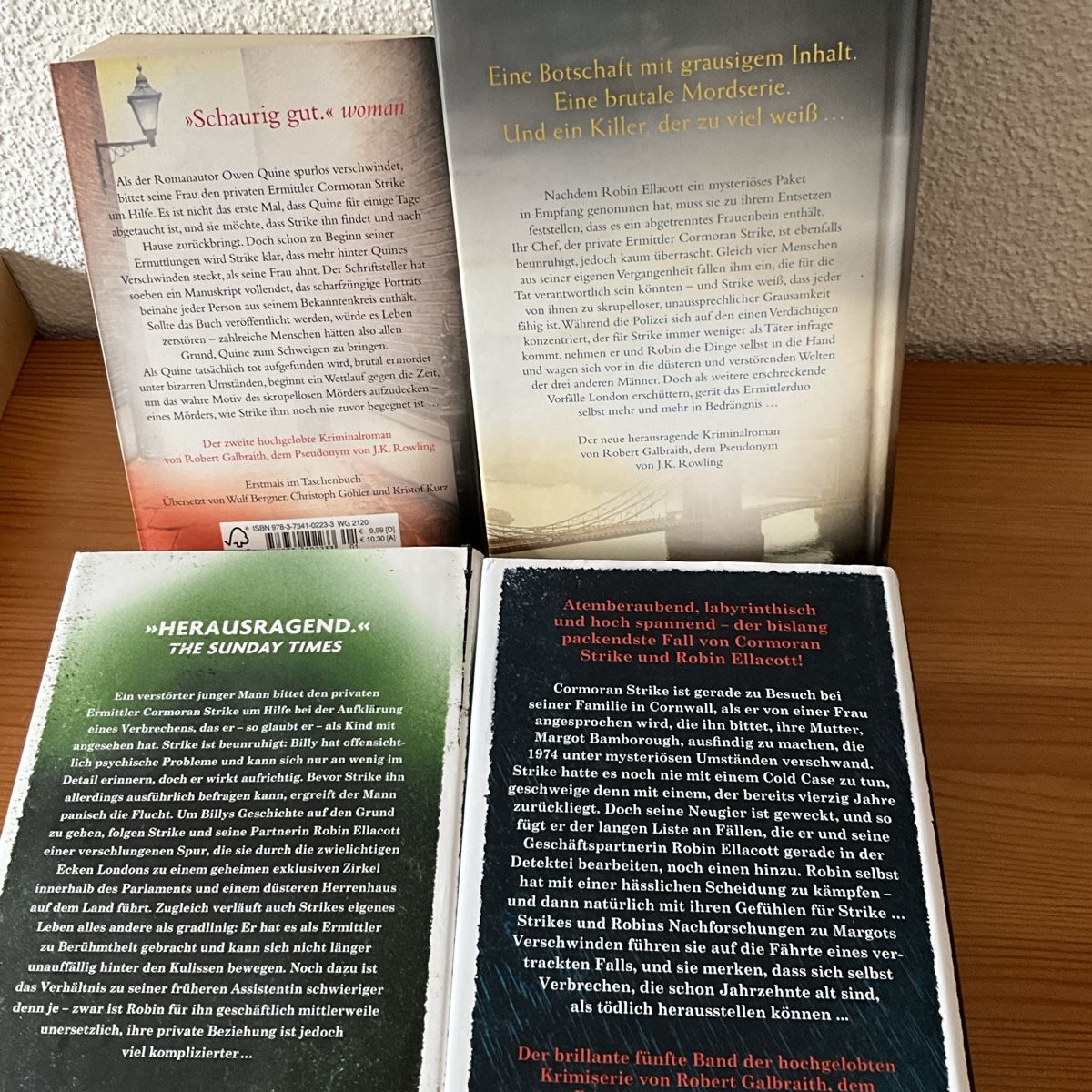 Libri: 4 Büchervon Robert Galbraith – Usato da Hittnau venduto da ltr_r76k 1