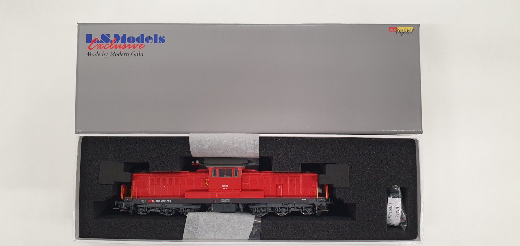 LS Models Trains électriques: LS Modeis 17007 SBB Bm 6/6  18502 rot mit ESU Decoder – Neuf (Voir description) à Würenlos par juruth