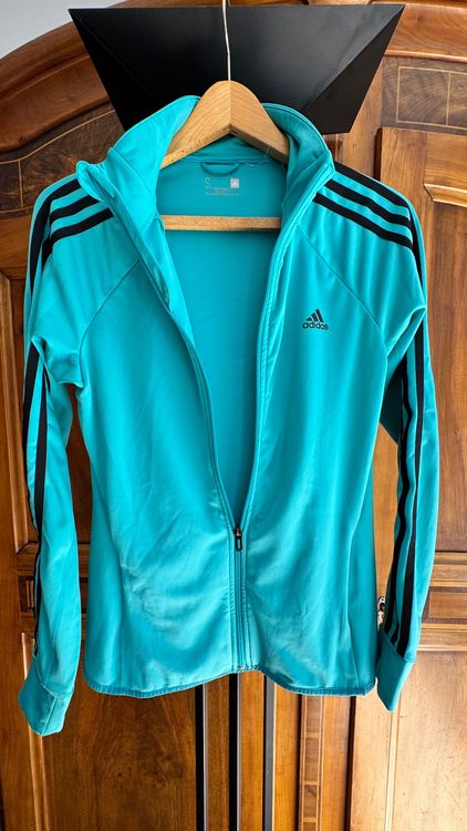 Adidas Sportswear Veste Adidas Bleu Turquoise Marque Adidas Veste