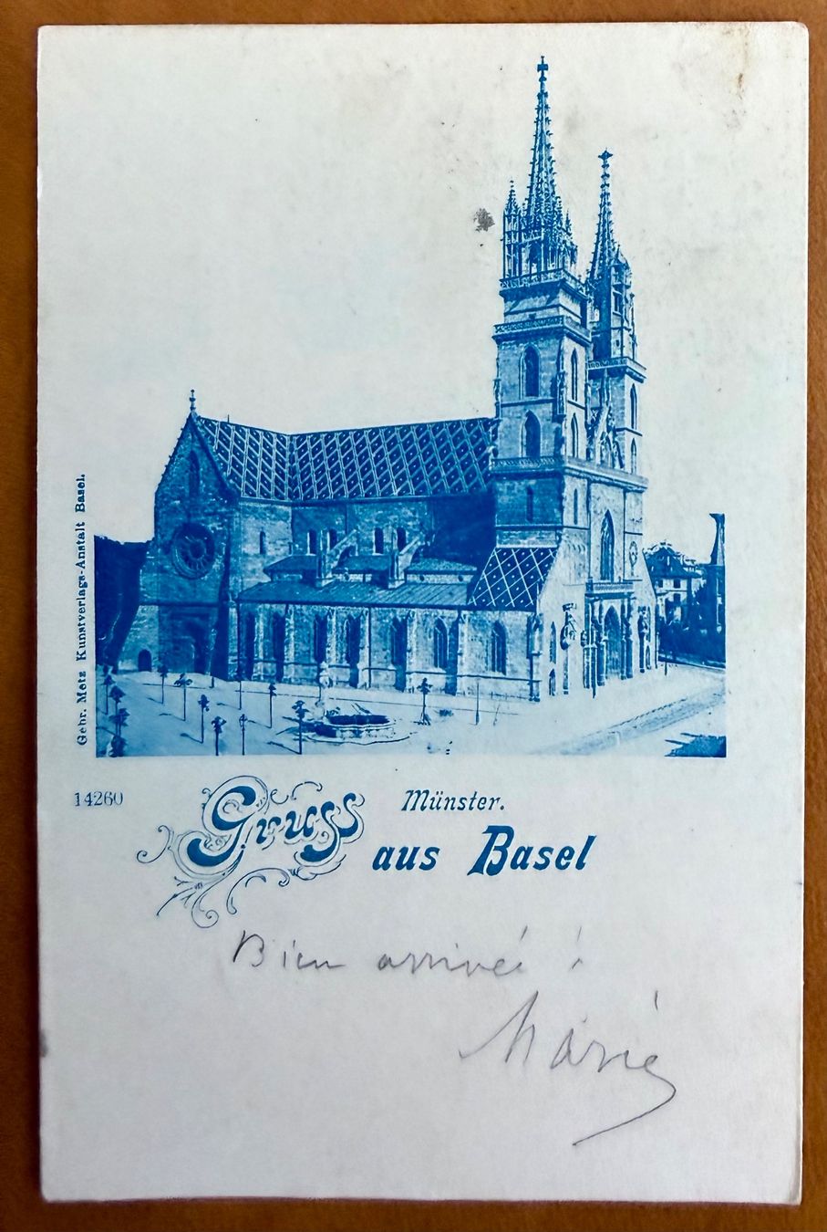 Ansichtskarten: Basel - Litho Münster 1901 – Gebraucht aus Lutry von Ediego