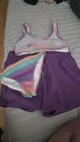 Bikini Set Mädchen Lila Regenbogenprint Grösse 146/