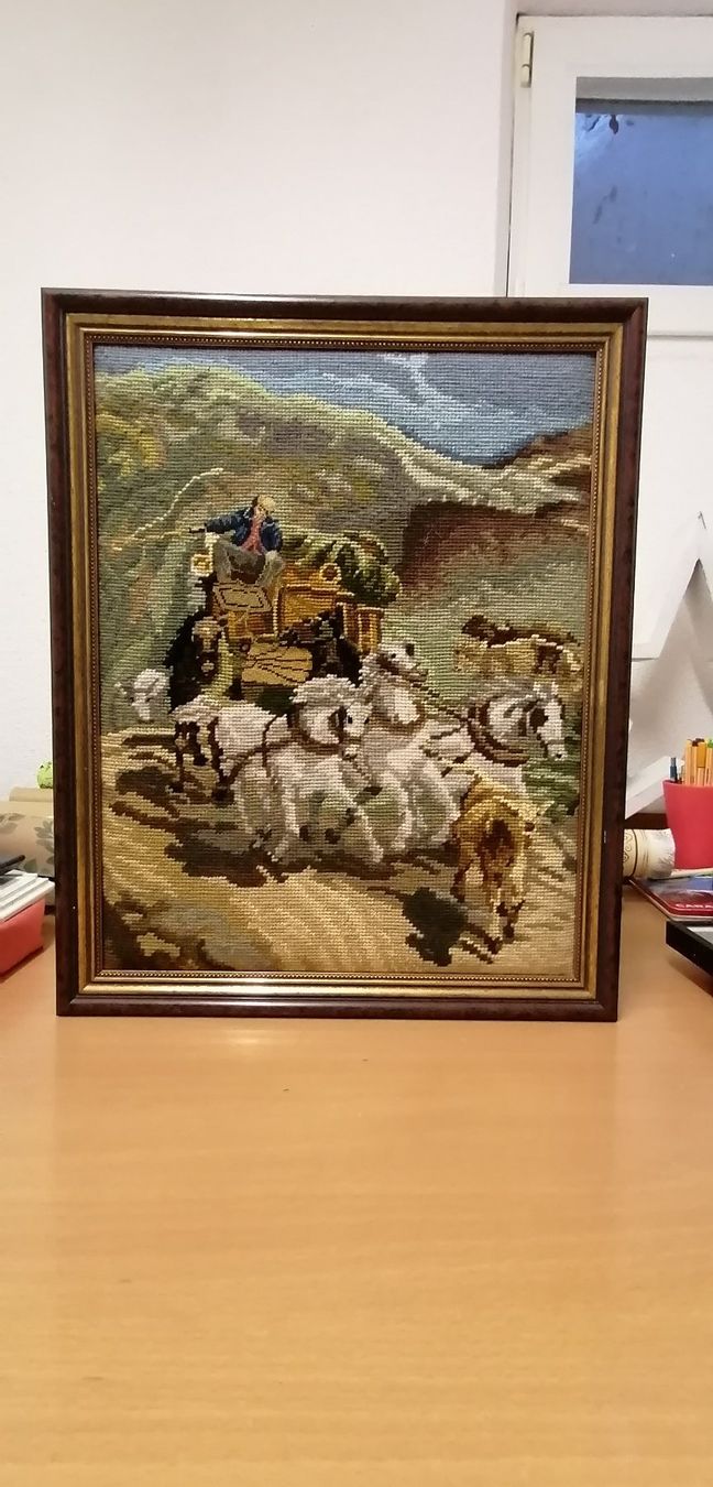 Foto & Immagini: Gobelin "Gotthardpost" – Usato da Sulgen venduto da bfederle 3