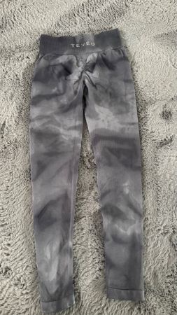 TEVEO Leggings grau Tie-Dye Mustern gute Zustand