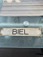 Original SBB Lokomotiv-Schild "Biel"