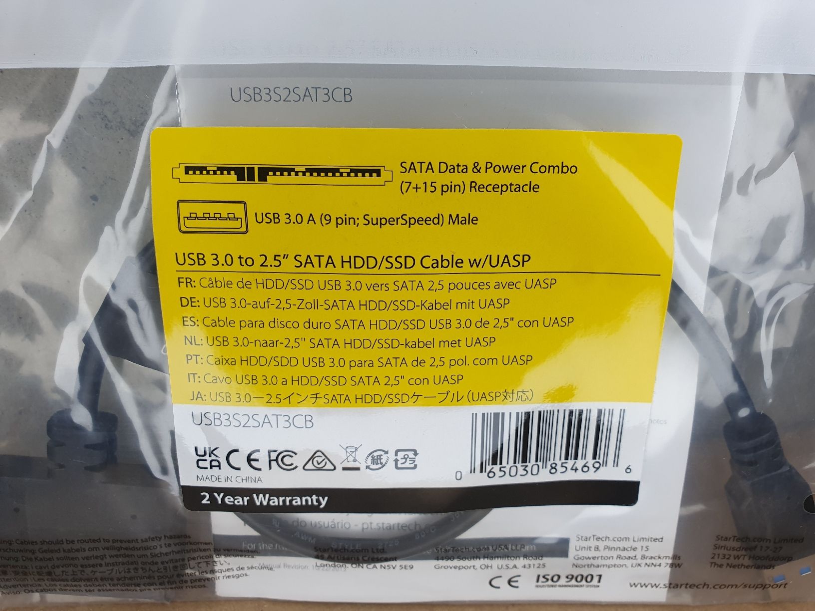Laufwerke & Adapter: Startech USB 3.0 auf SATA Adapter - Neu & OVP! – Neu und originalverpackt aus Aathal-Seegräben von Ru.Fi 1