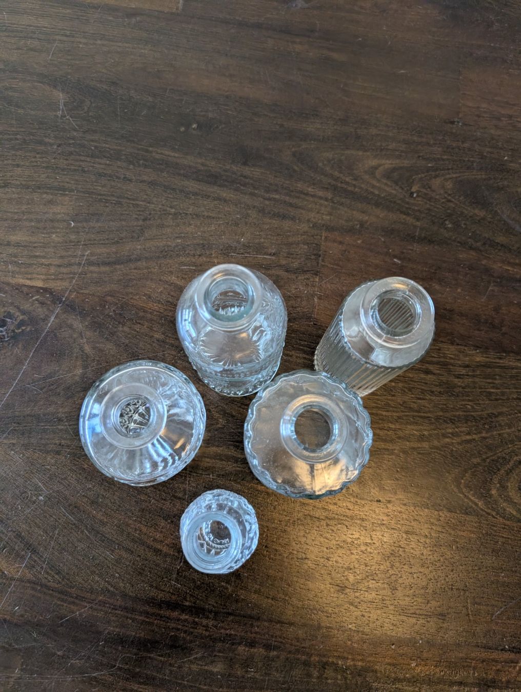 Vasen & Gefässe: Deko Vasen Glas Vintage Style, 5er Set – Neu (gemäss Beschreibung) aus Sursee von Sen.Lu 2