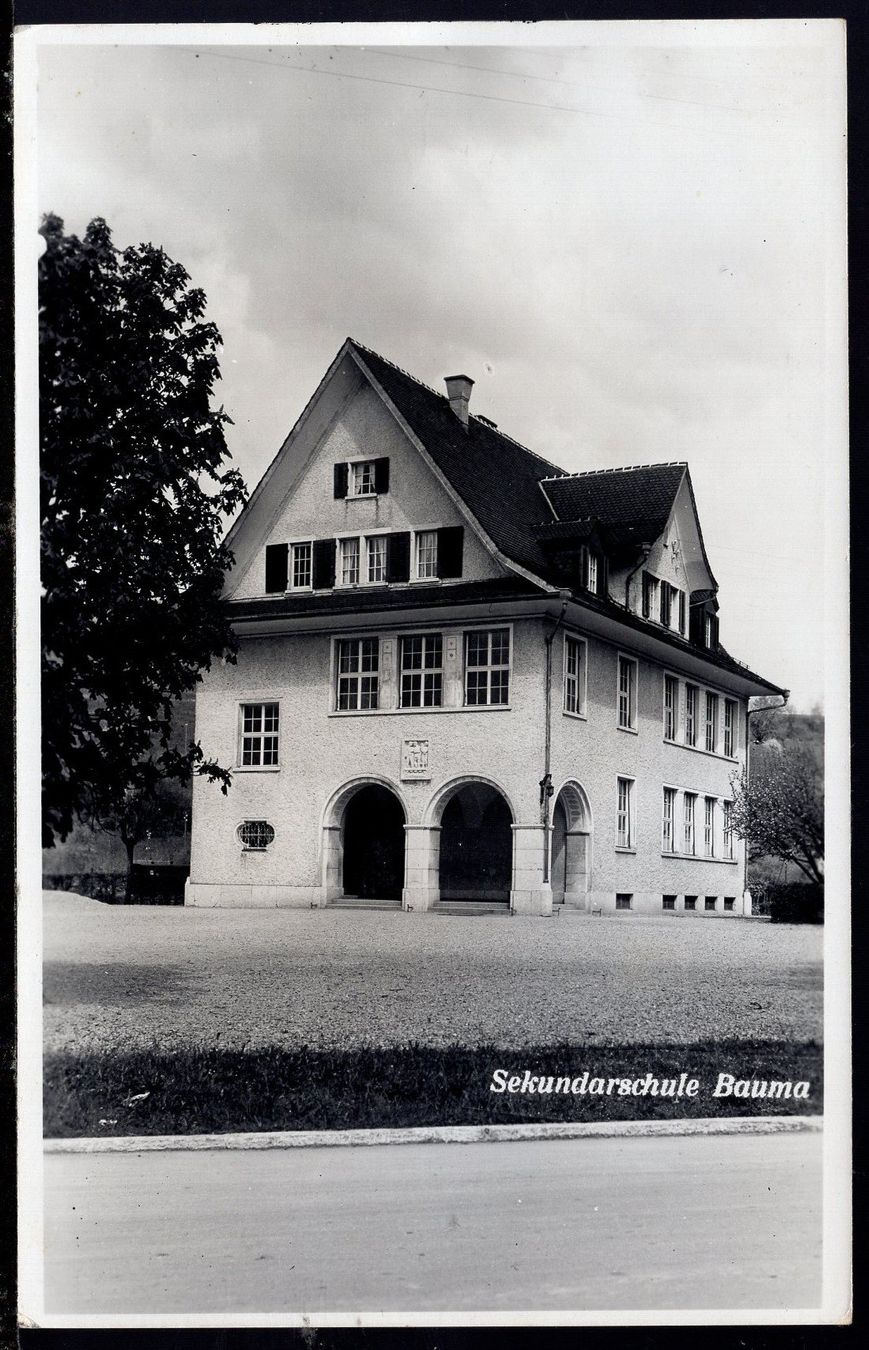 Cartes postales: Bauma  Sekundarschule  1946 – D'occasion à Aarau par kufi44