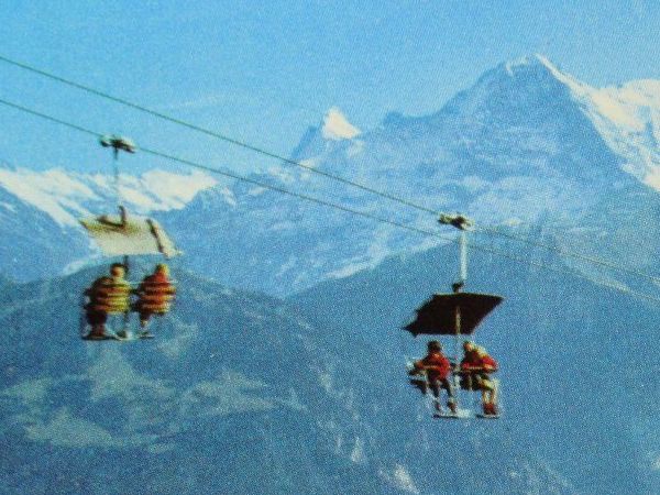 Ansichtskarten: Sesselbahn , Beatenberg - Niederhorn – Neu (gemäss Beschreibung) aus Grenchen von Bluemchen1900