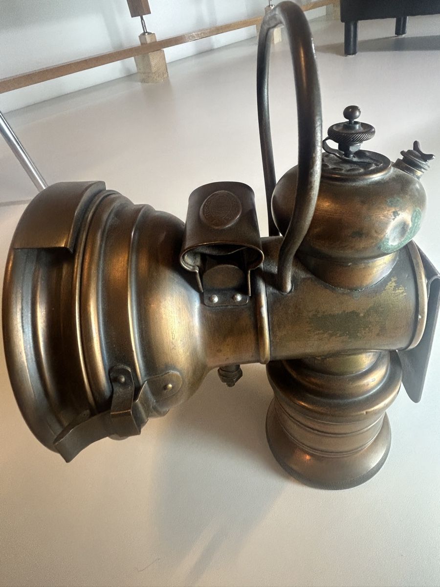 Schweizer Armee Lampade: Decker Neuchatel Lampe aus Kupfer antik gebraucht – Usato da Luzern venduto da justjana 2