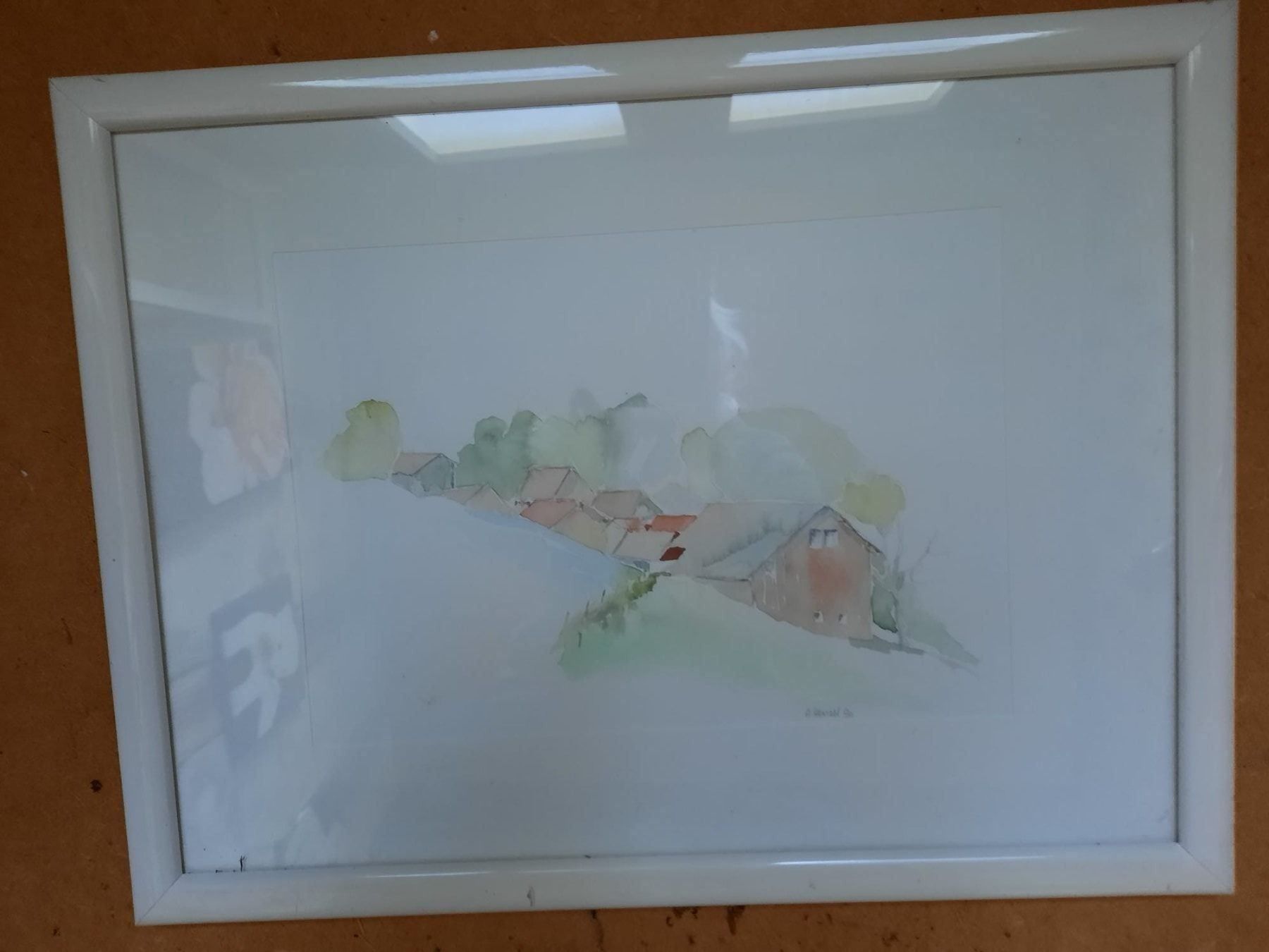 Dipinti: Aquarell Häuschen Original Malerei Bild – Usato da Berneck venduto da Hansi_Muenz 3