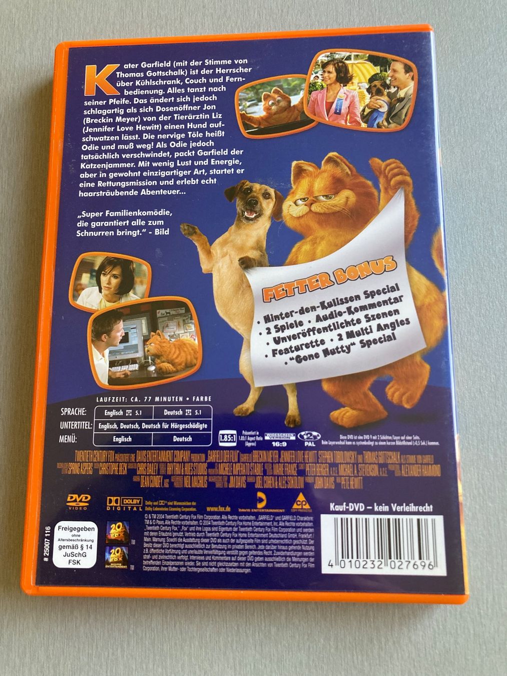 Tutti i DVDs: Garfield der Film auf DVD – Usato da Wald ZH venduto da Liedermacher 1