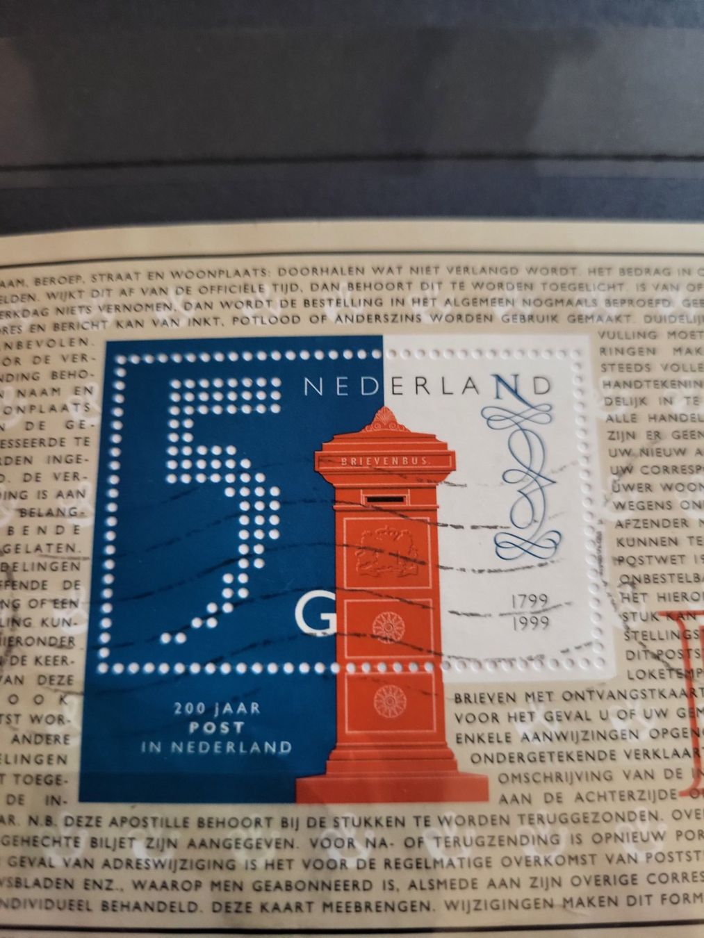 Tutti i francobolli: Nederlande Blockausgabe 1999 – Usato da Rümlang venduto da Turrin 1