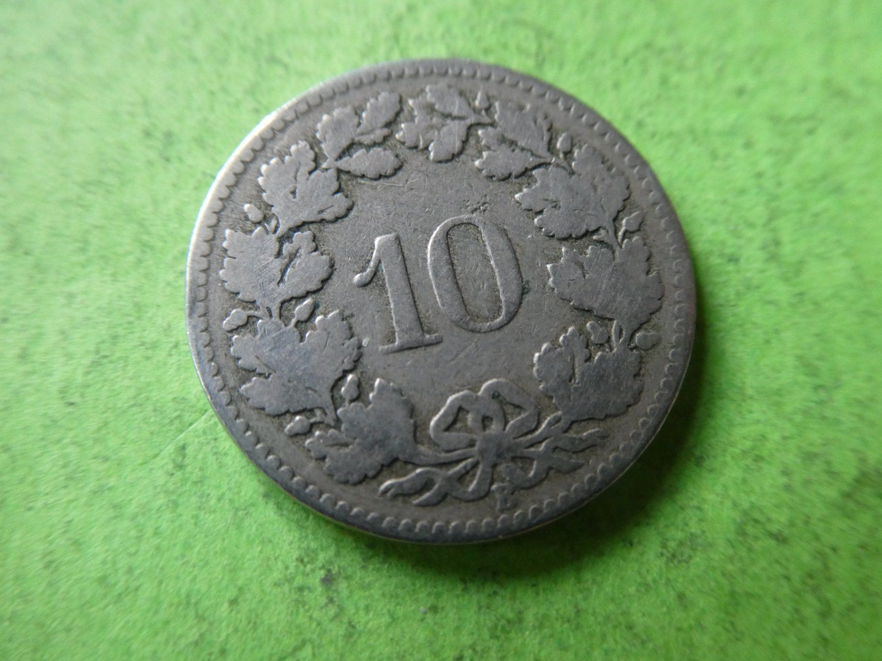 Tutti le monete: Schweiz 1879, 10 Rappen – Usato da Hinterforst venduto da Rohusri 1
