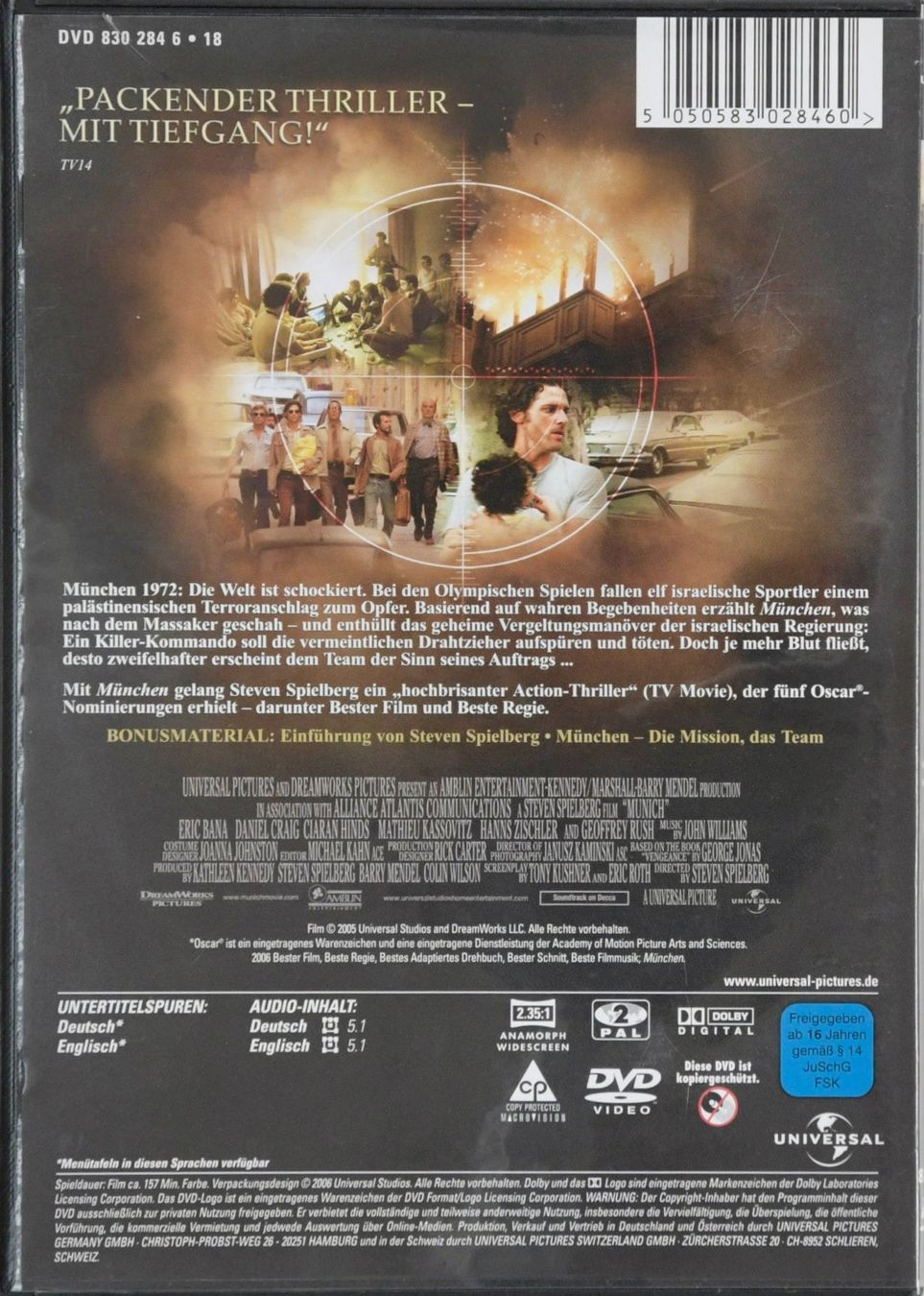 Tutti i DVDs: MÜNCHEN - STEVEN SPIELBERG – Usato da Remetschwil venduto da tgd_gbp8 1