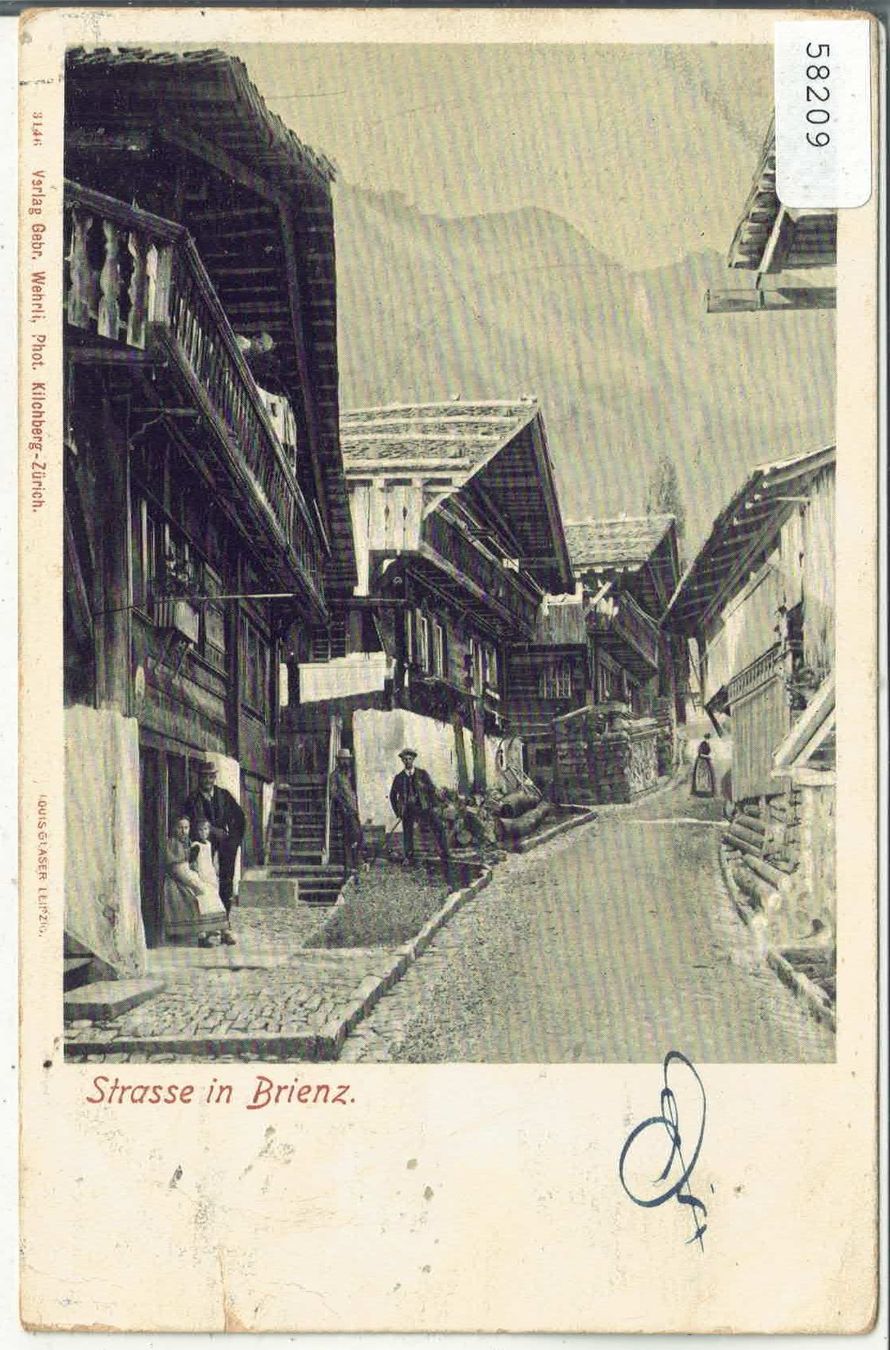 Cartoline postali: Strasse in Brienz – Difettoso da Ettingen venduto da Kartenplanet