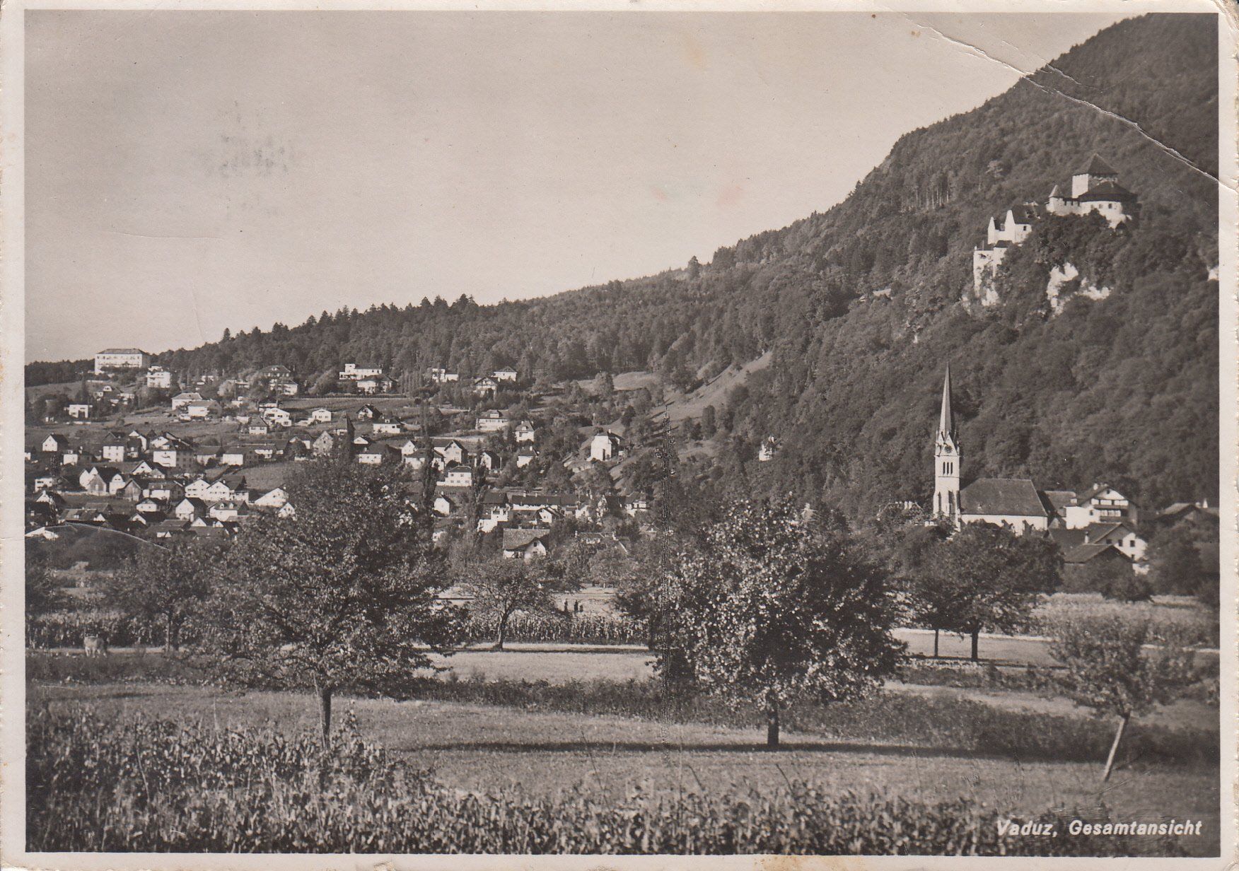 Cartoline postali: Vaduz 1945 – Usato da Bürglen TG venduto da StampGraf
