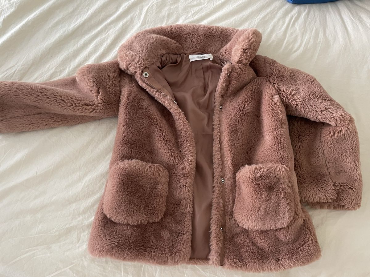 H&M Giacche & Cappotti: Mädchen Jacke Teddyfell Gr. 116 Rosa – Usato da Endingen venduto da Flamingo_88