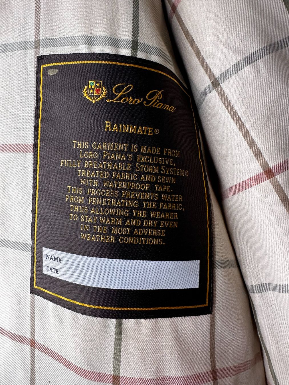 Loro Piana Giacche: Loro Piana Rainmate - Men - Vintage – Usato da Lugano venduto da LudovicoSwiss 1