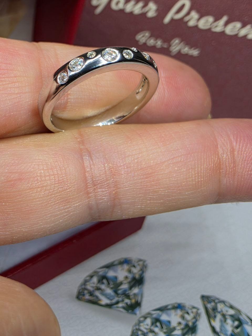 Anelli: Bague argent avec diamants de moissanite certifiés GRA – Nuovo e nell'imballaggio originale da Reconvilier venduto da Tsma67 2
