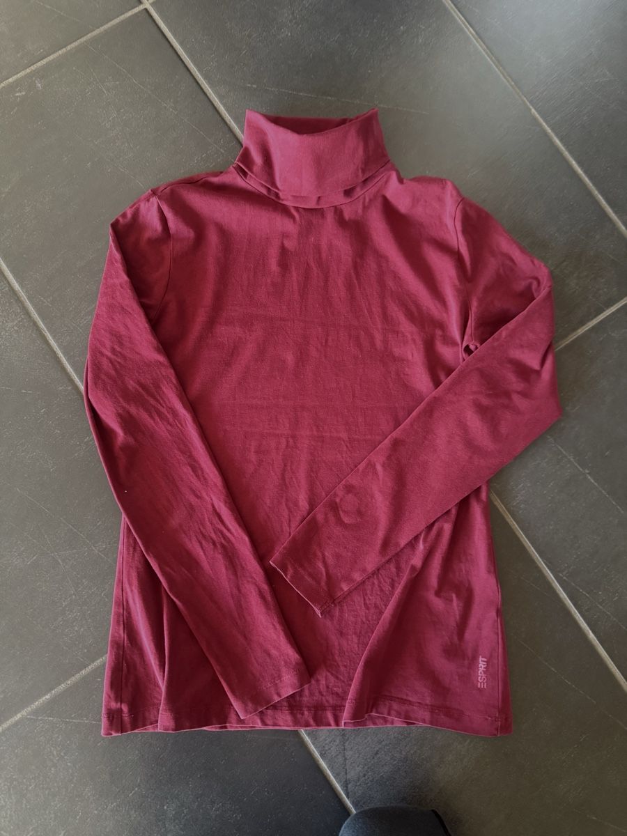 Esprit Maglioni & Felpe: Esprit Rollkragenshirt, Grösse S, bordeauxrot wie NEU! – Nuovo (secondo la descrizione) da Perlen venduto da SPICE24 4