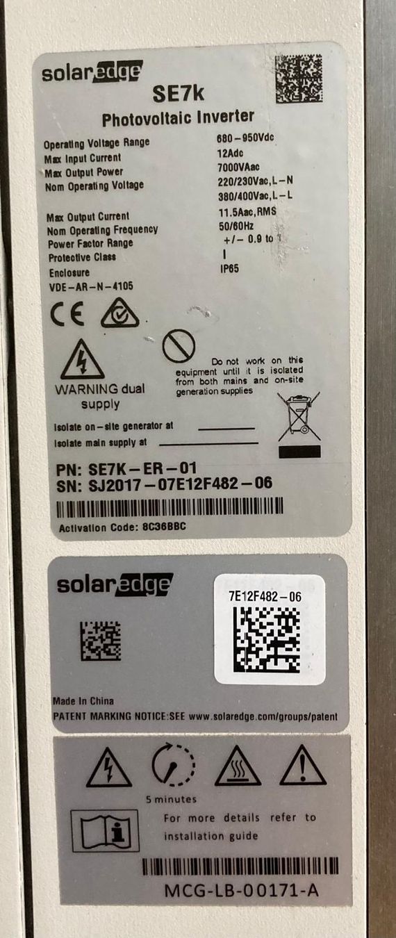 SolarEdge Wechselrichter: Wechselrichter – Gebraucht aus Altstätten SG von Hahoba 2