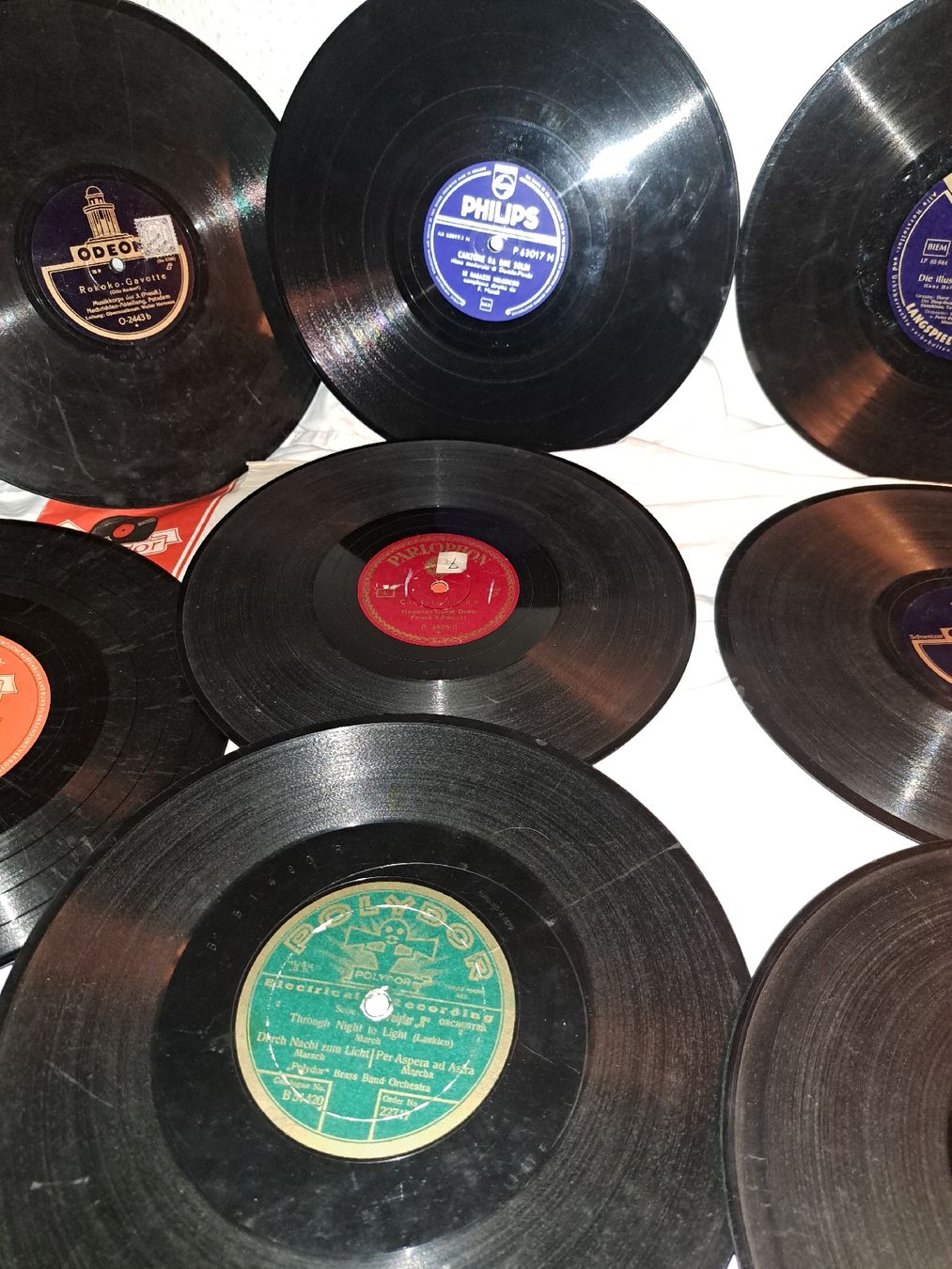 Schallplatten: Shellack platten Sammlung, verschiedene Labels, – Gebraucht aus Kölliken von Upcycling-by-Mc-TAM 5