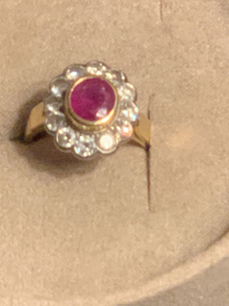 Anelli: Bague vintage Rubi et diamants – Usato da Lausanne venduto da DyDy33 2