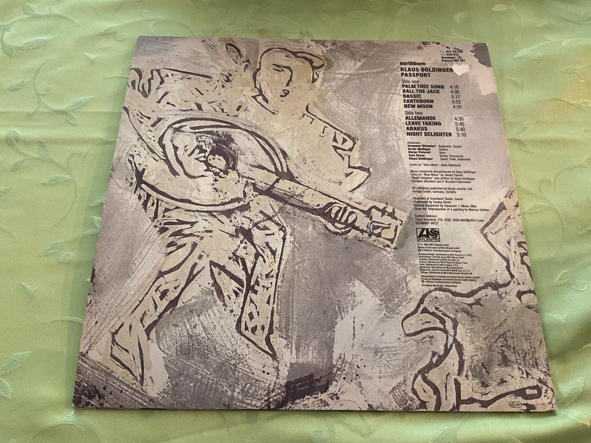 Schallplatten: Klaus Doldinger's Passport Earthborn Vinyl LP 1982 – Gebraucht aus Steinach von Quarkie 1