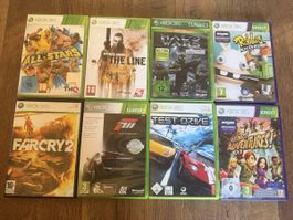 8x Xbox 360 Spiele Sammlung — gebraucht
