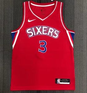 Allen Iverson Sixers Trikot - Grösse M, Rot