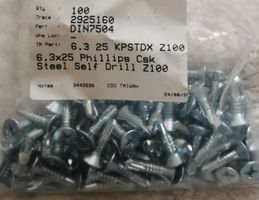 Grosse Menge: Selbstbohrende Schrauben 6.3x25mm, neu!