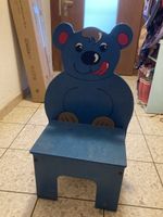 Kinderstuhl blau Bär